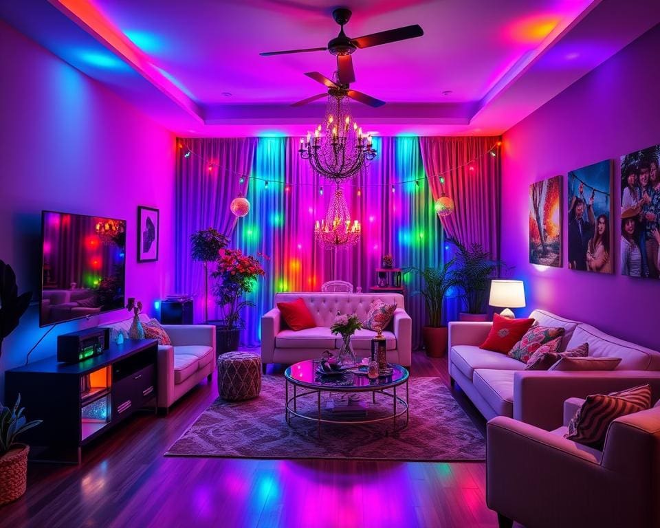 Slimme verlichting met feestmodus: perfect voor bijeenkomsten