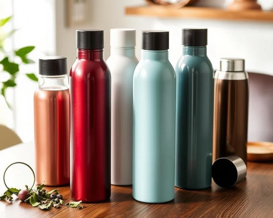 Thermosflessen met een verwijderbare filter