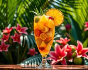 Tropical Sangria met ananas en citrusvruchten
