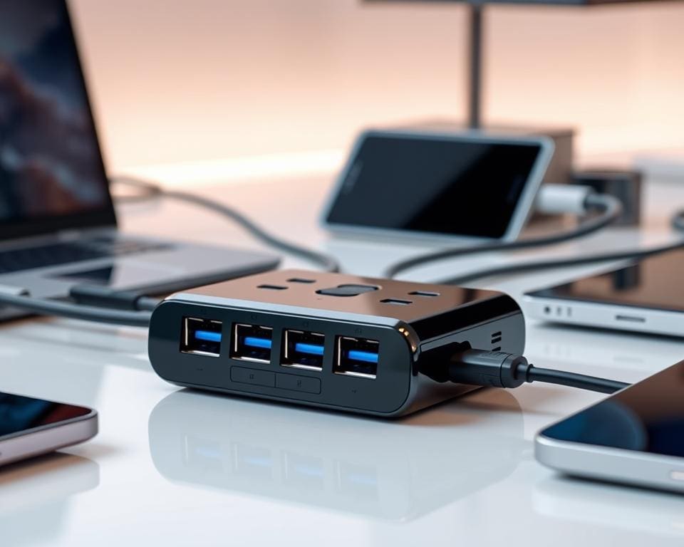 USB hub met ethernet voor verbeterde connectiviteit