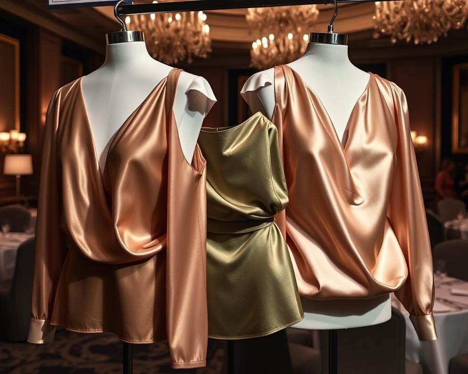 Valentino satijnen tops: Voor een verfijnde avondstijl