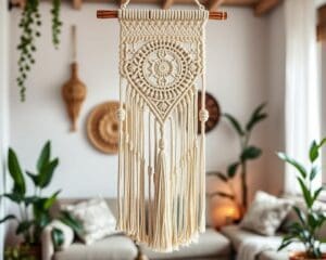 Wanddecoratie in macramé: bohemian charme in huis