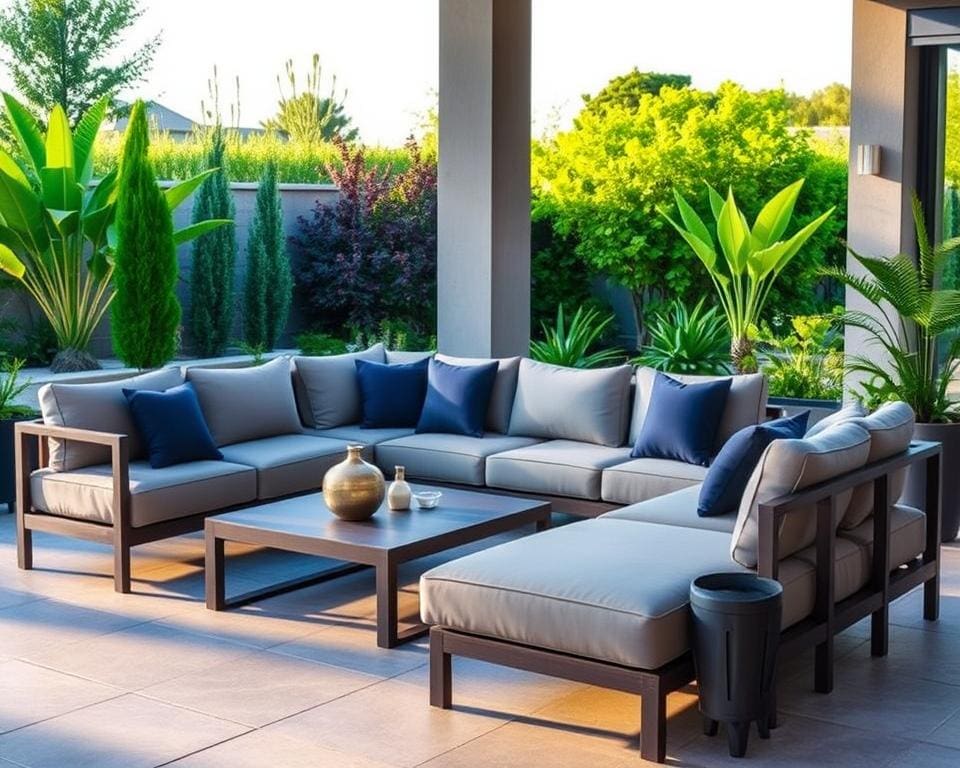 Waterdichte kussens loungeset