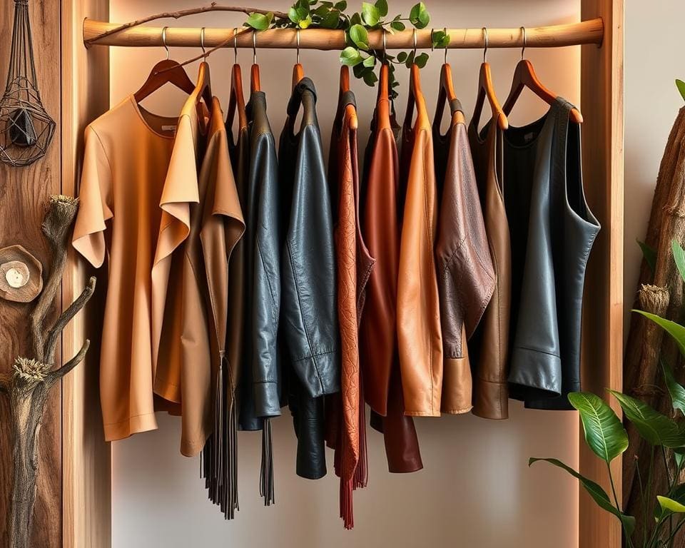 leren tops in een duurzame garderobe