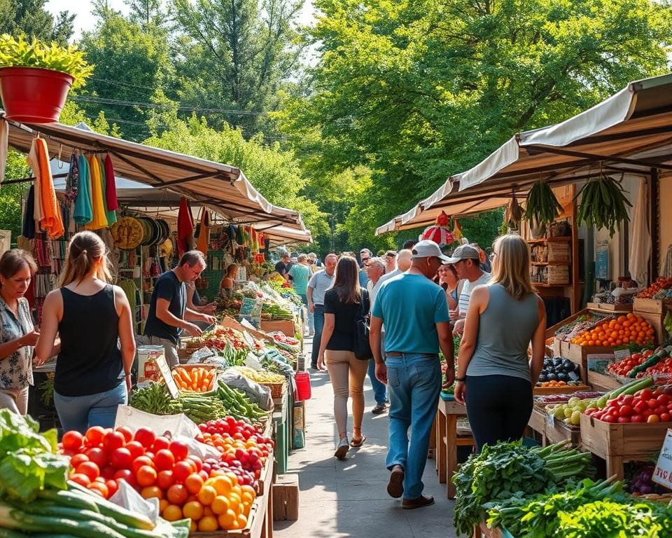lokale boodschappen doen