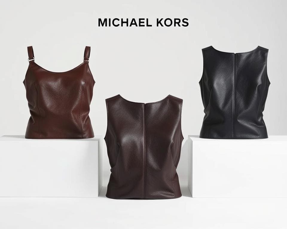 luxurious leather tops from Michael Kors