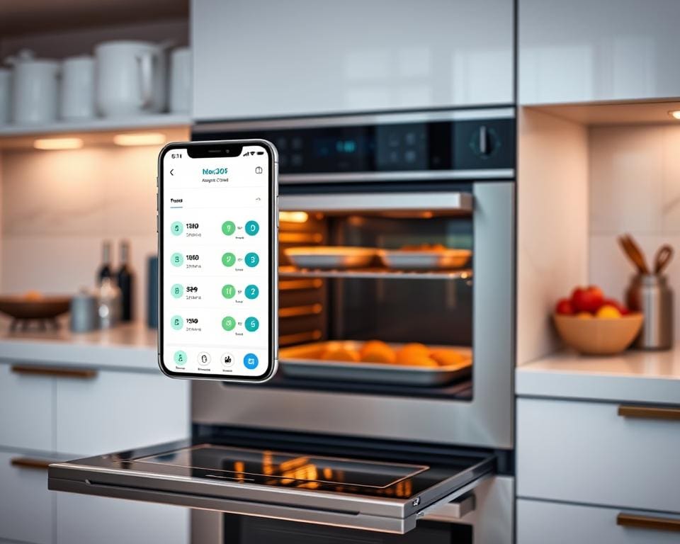smartphone-integratie slimme oven functies