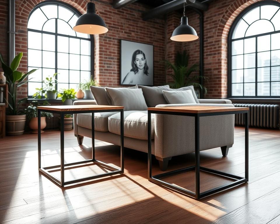 beste industriële sidetables