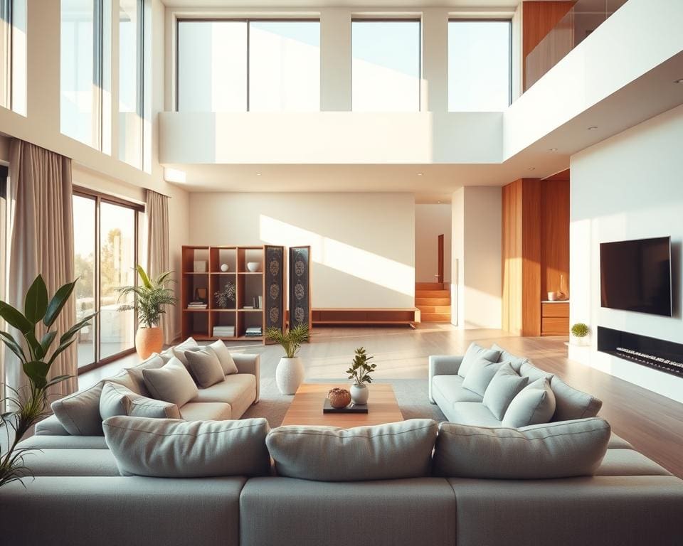 Hoe creëer je privacy in een open woonkamer?