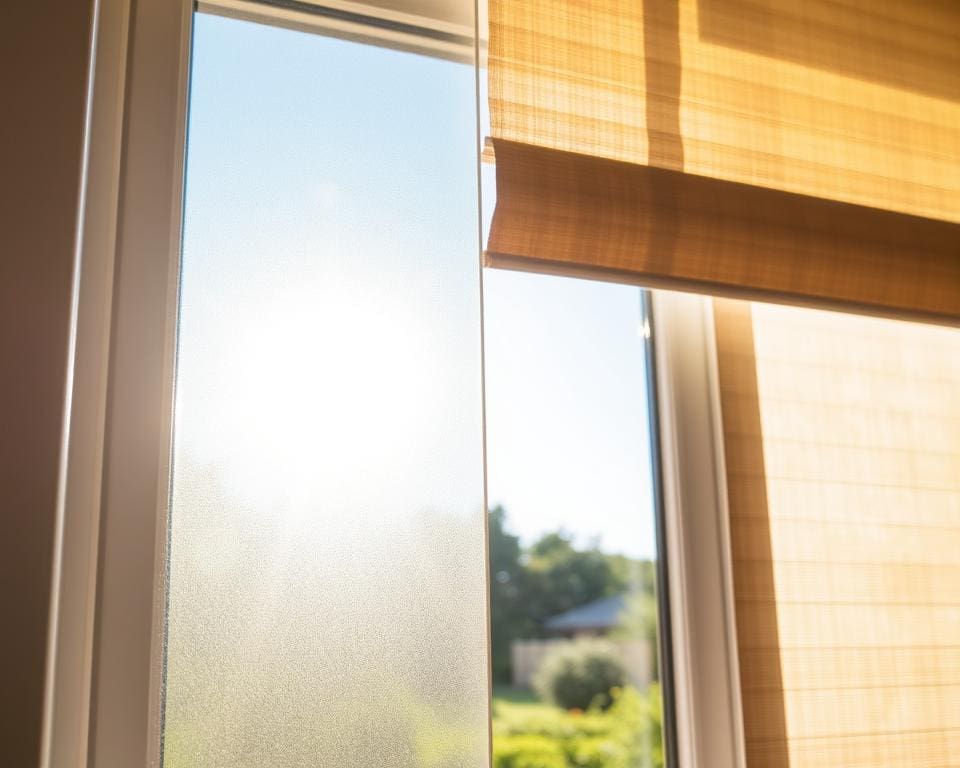 combinatie UV-werende folie en zonwering