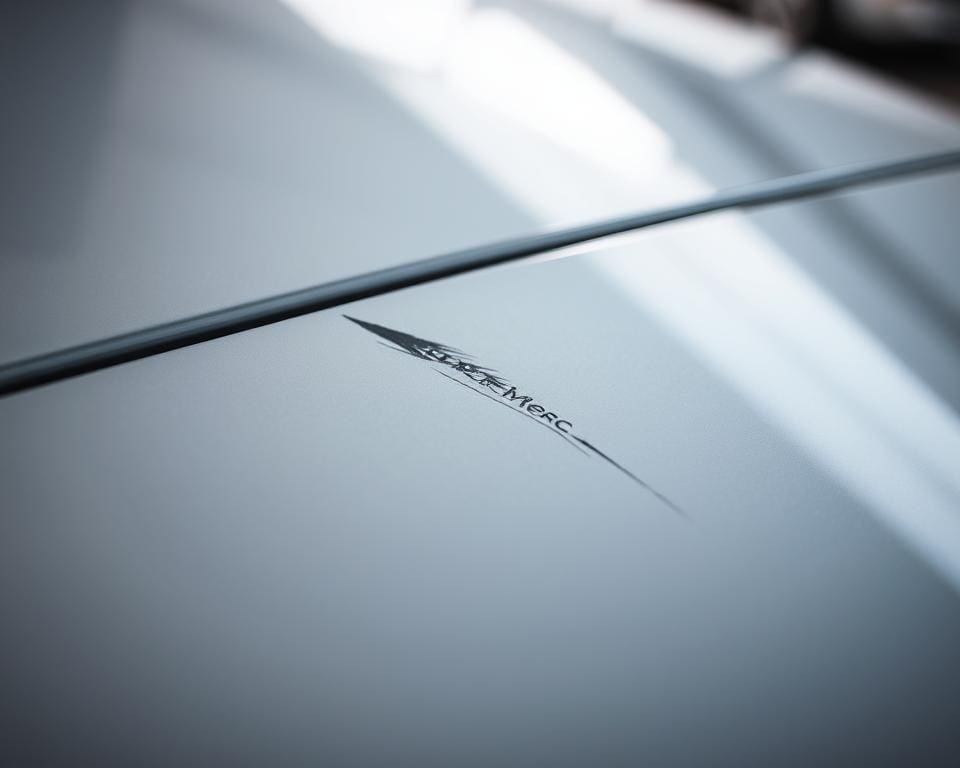 Hoe weet je of een kras door de laklaag heen zit?