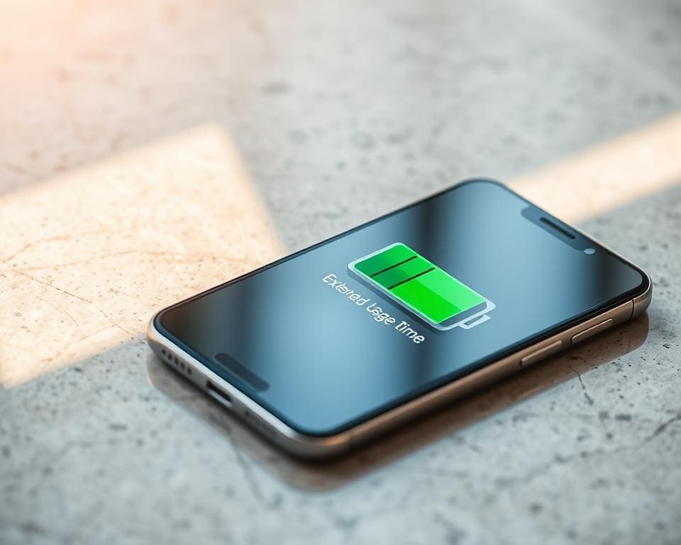 Smartphone met goede batterijduur voor reizen