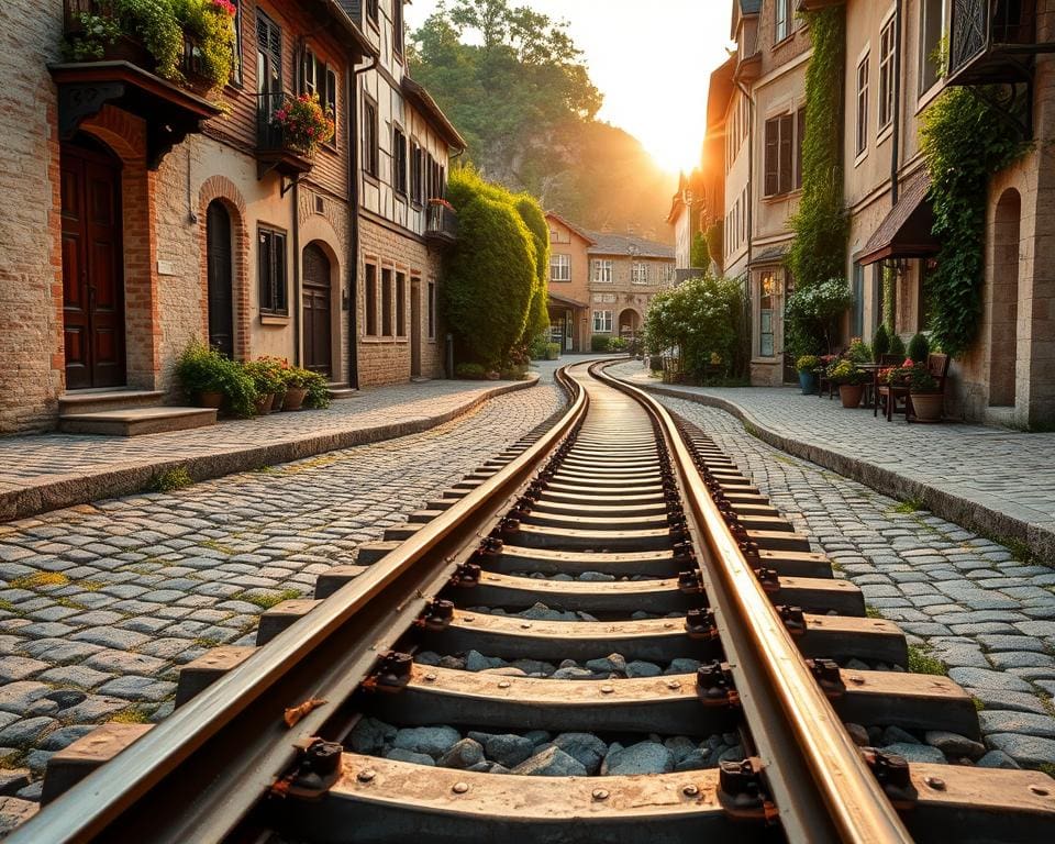 Wat vraagt hergebruik van spoorrails in dorpskern?