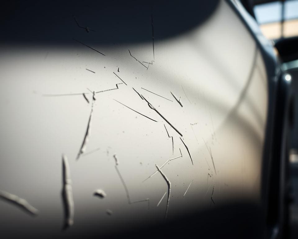 diepe krassen auto