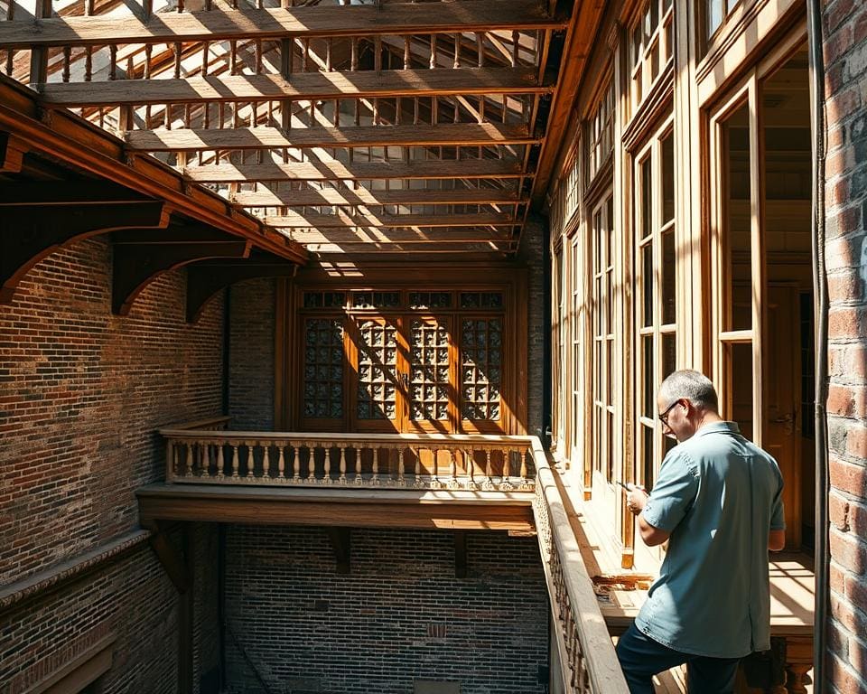 Wat vraagt restauratie van houten galerijen in flats?