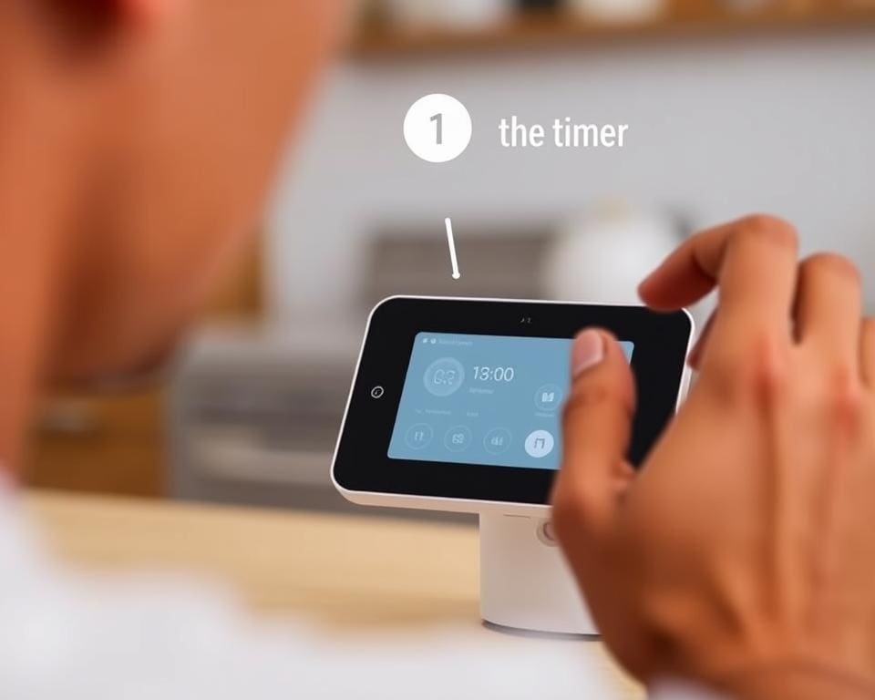 stapsgewijze handleiding timer instellen