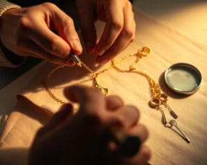 Hoe onderhoud je een ketting met hanger zodat deze mooi blijft?