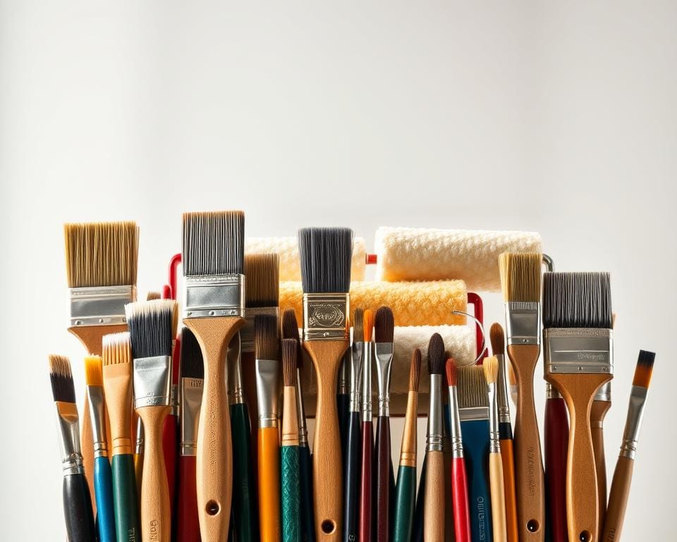 Welke kwasten en rollers werken het beste met Wijzonol?