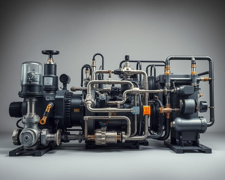 componenten van hydraulische systemen