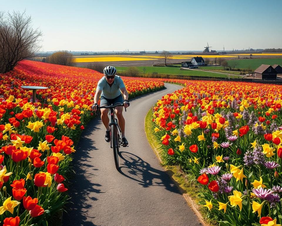 Waarom fietsen door bollenvelden zo geliefd is