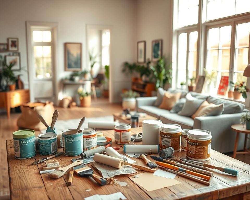 Wat helpt bij het schilderen van woonruimtes?
