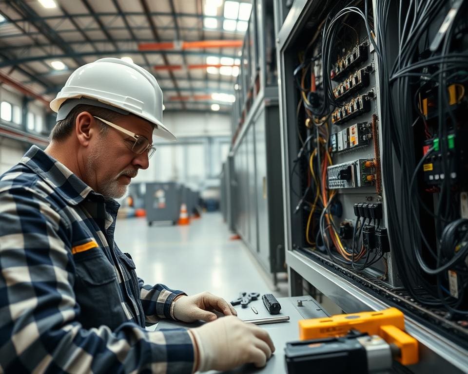 Wat doet een elektricien bij bedrijfsinstallaties?