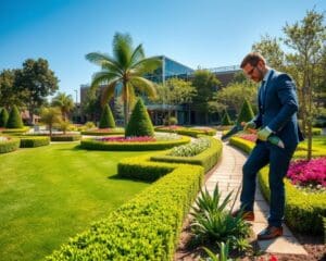 Wat doet een hovenier voor bedrijfsterreinen?