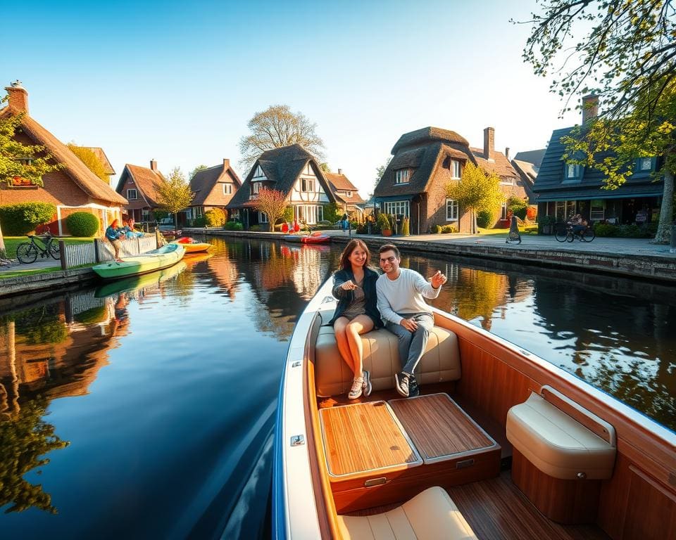 Hoe werkt een fluisterboot huren in Giethoorn zonder vaarbewijs?
