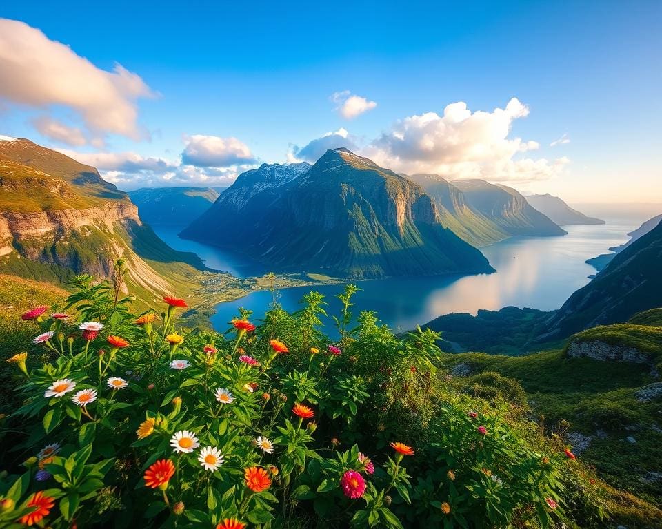 Wat zijn mooie natuurgebieden om te bezoeken in Noorwegen?