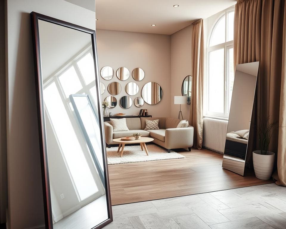 Welke spiegels maken een ruimte groter?