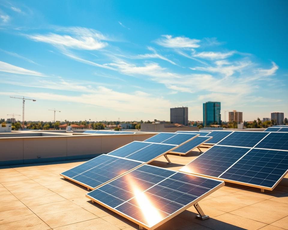 Welke zonnepanelen passen bij een plat dak?