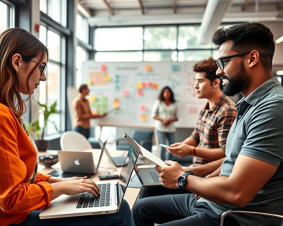 Werken als software developer in een techbedrijf