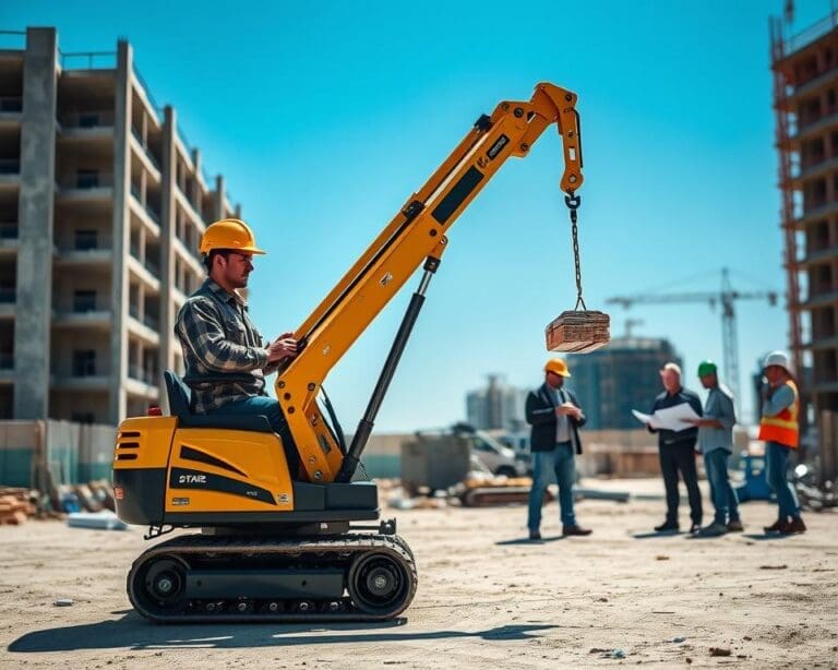 compacte minihijskraan aannemers