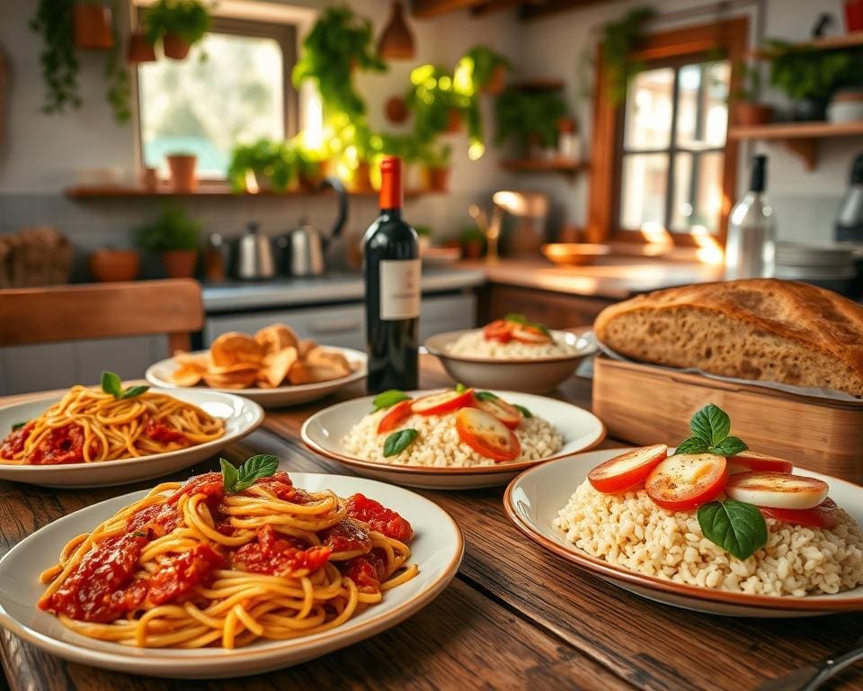 italiaanse gerechten proberen