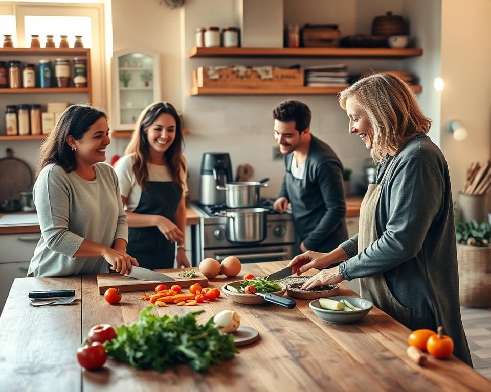 koken met vrienden