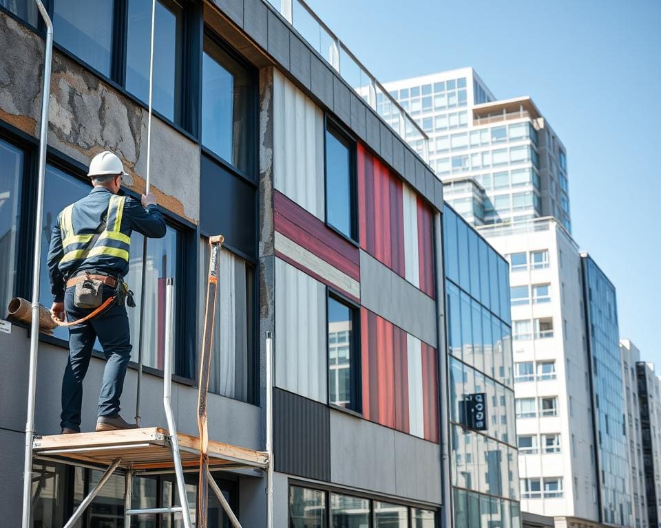 gevelrenovatie bedrijfspand