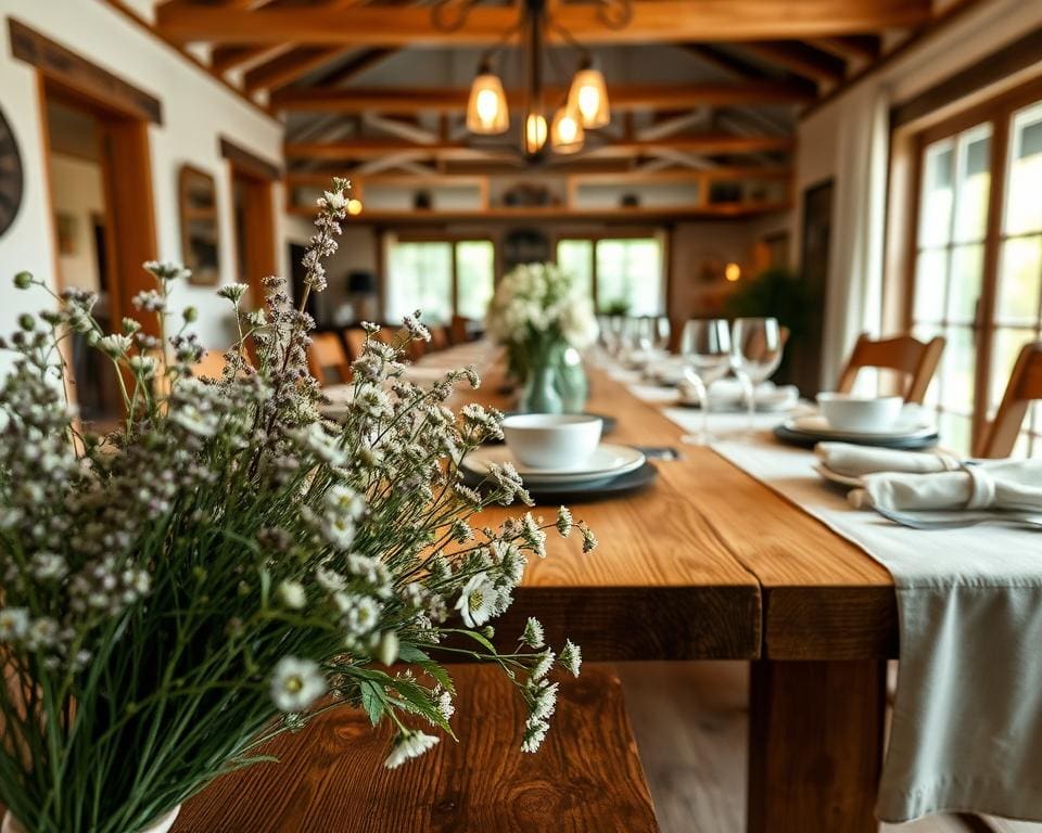 houten eettafel